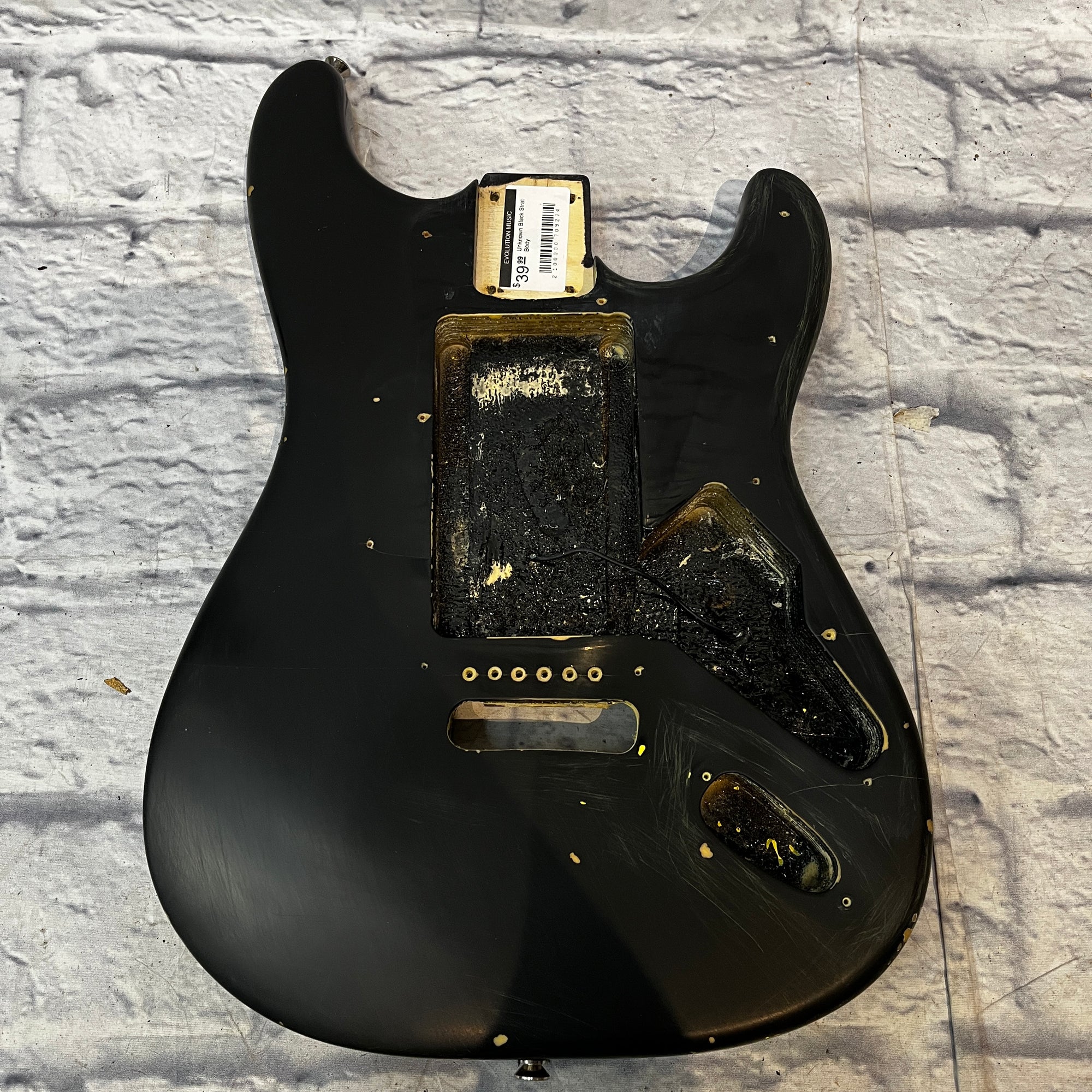Unknown Black Strat Body