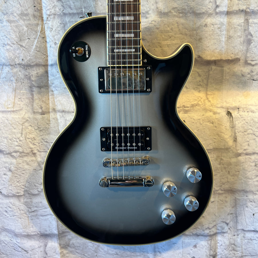 Epiphone Les Paul Custom Pro Silver Burst Upgraded Electric Guitar