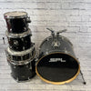 SPL 5pc Drum Set Black Sparkle