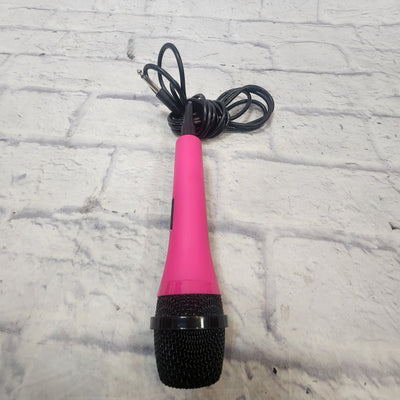 Unknown Pink and Black Dynamic Microphone