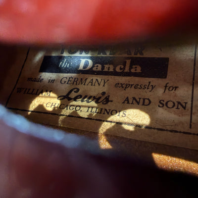 William Lewis & Son  Dancla Made in Germany no. 126 3/4 Size Violin w/ case