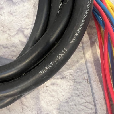Seismic SASRT-12x15 12 Channel 1/4" TRS Snake 15 Feet