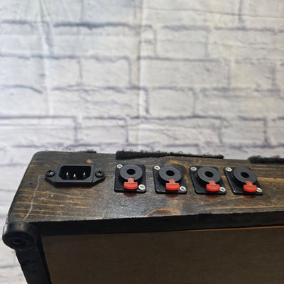 Unknown Solid Wood Pedalboard 30"x15" w/ Power and Audio Passthrough Pedal Board