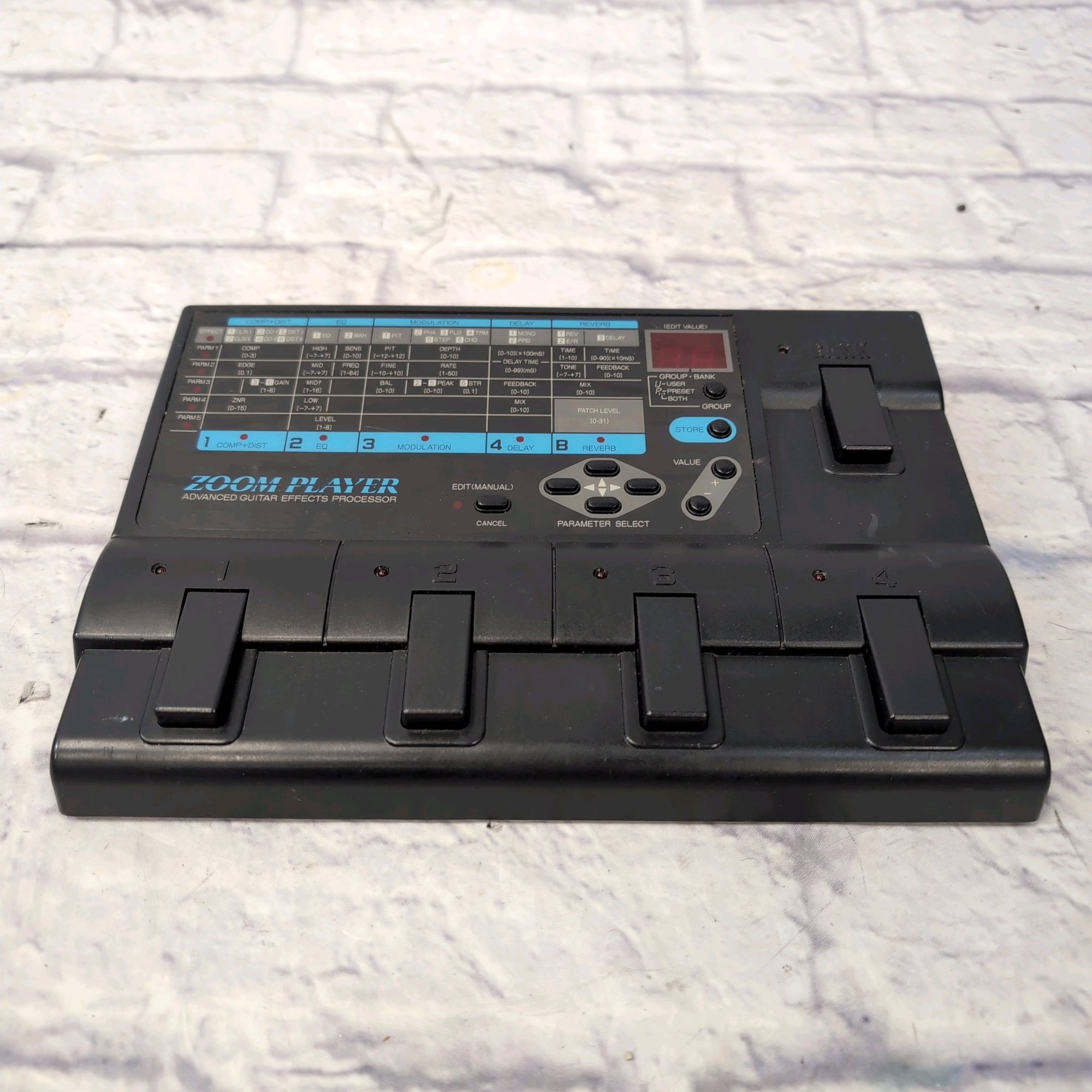 Zoom Player 2020 Advanced Guitar Effects Processor Pedal Made in Japan