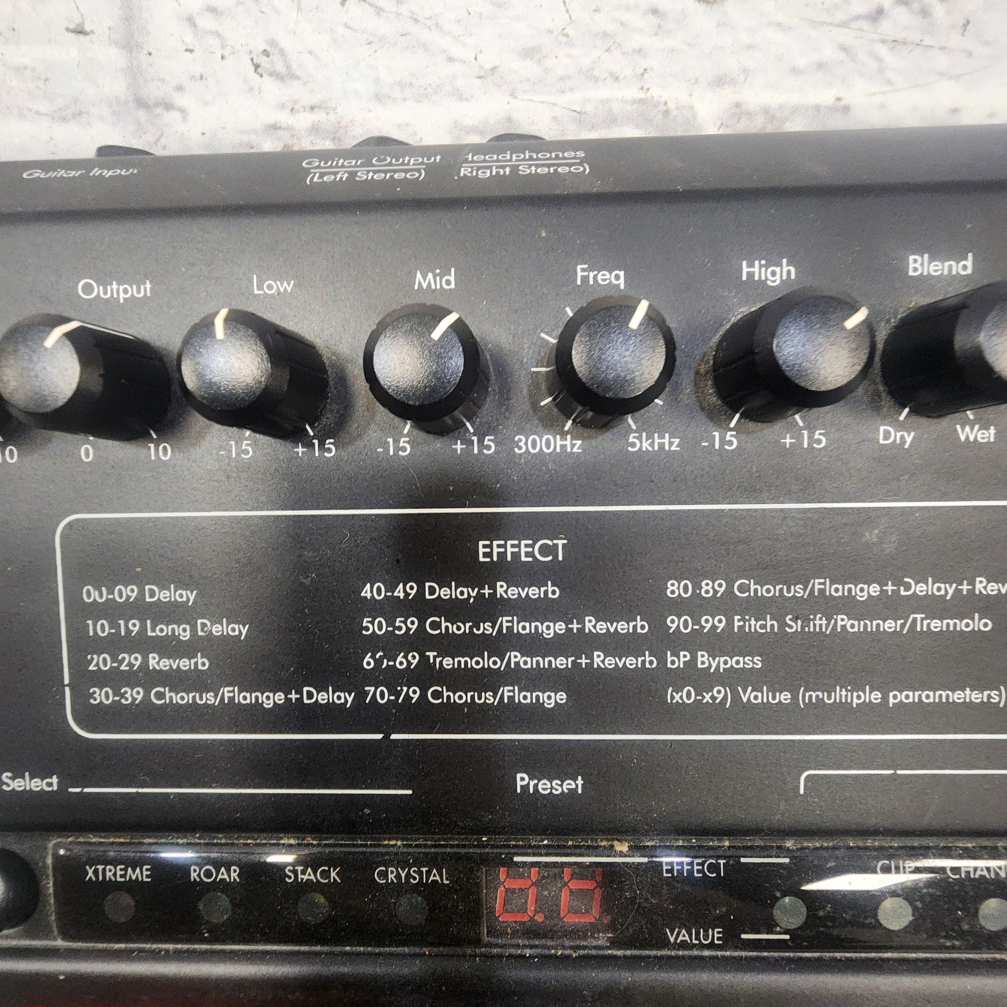 ART Xtreme Plus Modulation Delay Reverb Multi Effects Processor Pedal w/ Power Supply