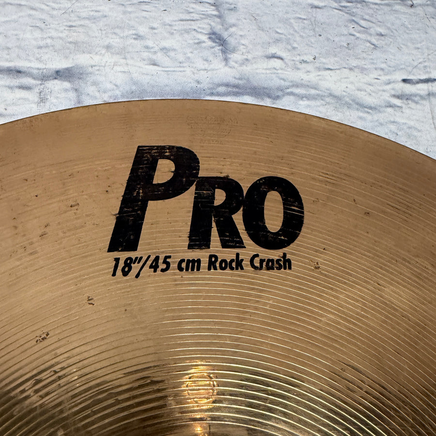 Sabian Pro 18" Rock Crash - CRACKED