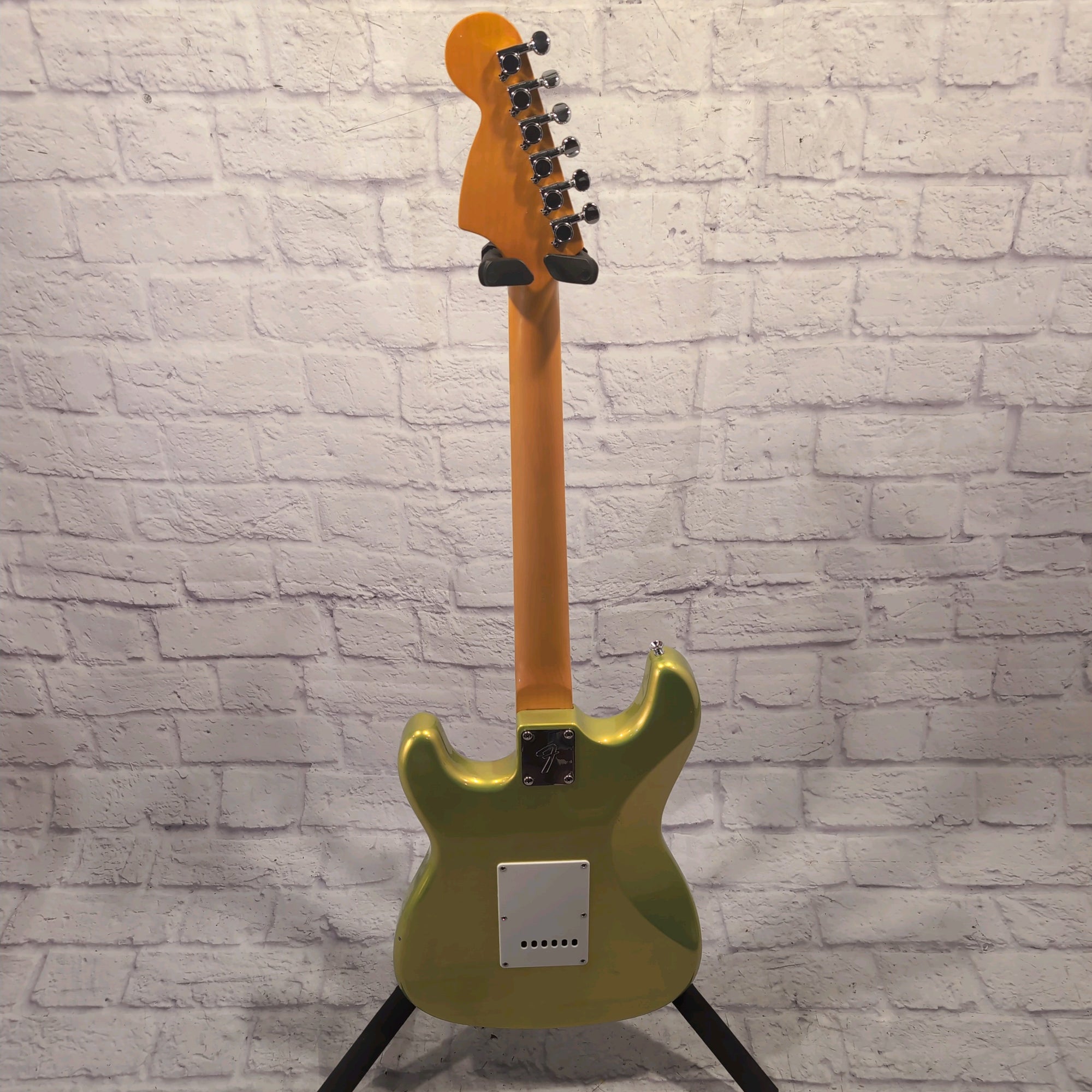 Partscaster Solar Flare Green Squier Body Bound Neck Electric Guitar