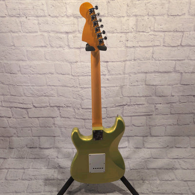 Partscaster Solar Flare Green Squier Body Bound Neck Electric Guitar