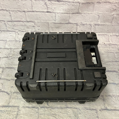Unknown Plastic DJ Case with Wheels and Telescoping Handle