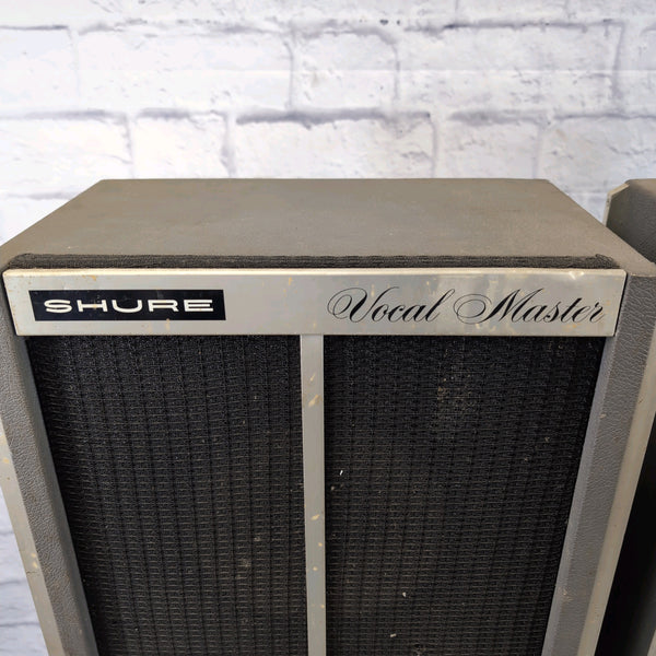 Vintage 1960s Shure Vocal Master VA 301S Speaker Columns Evolution Music