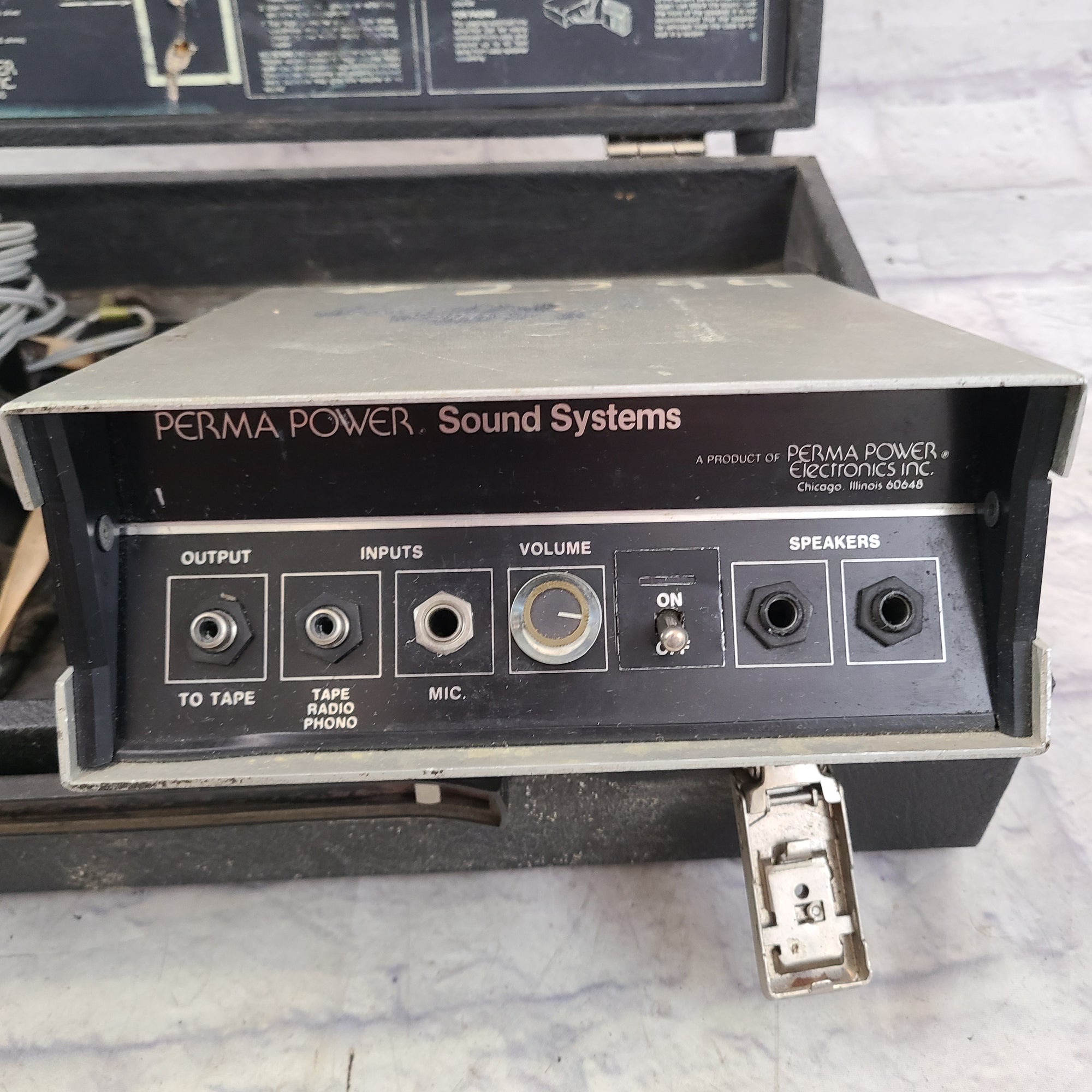 Vintage Perma Power Battery Powered Portable PA System