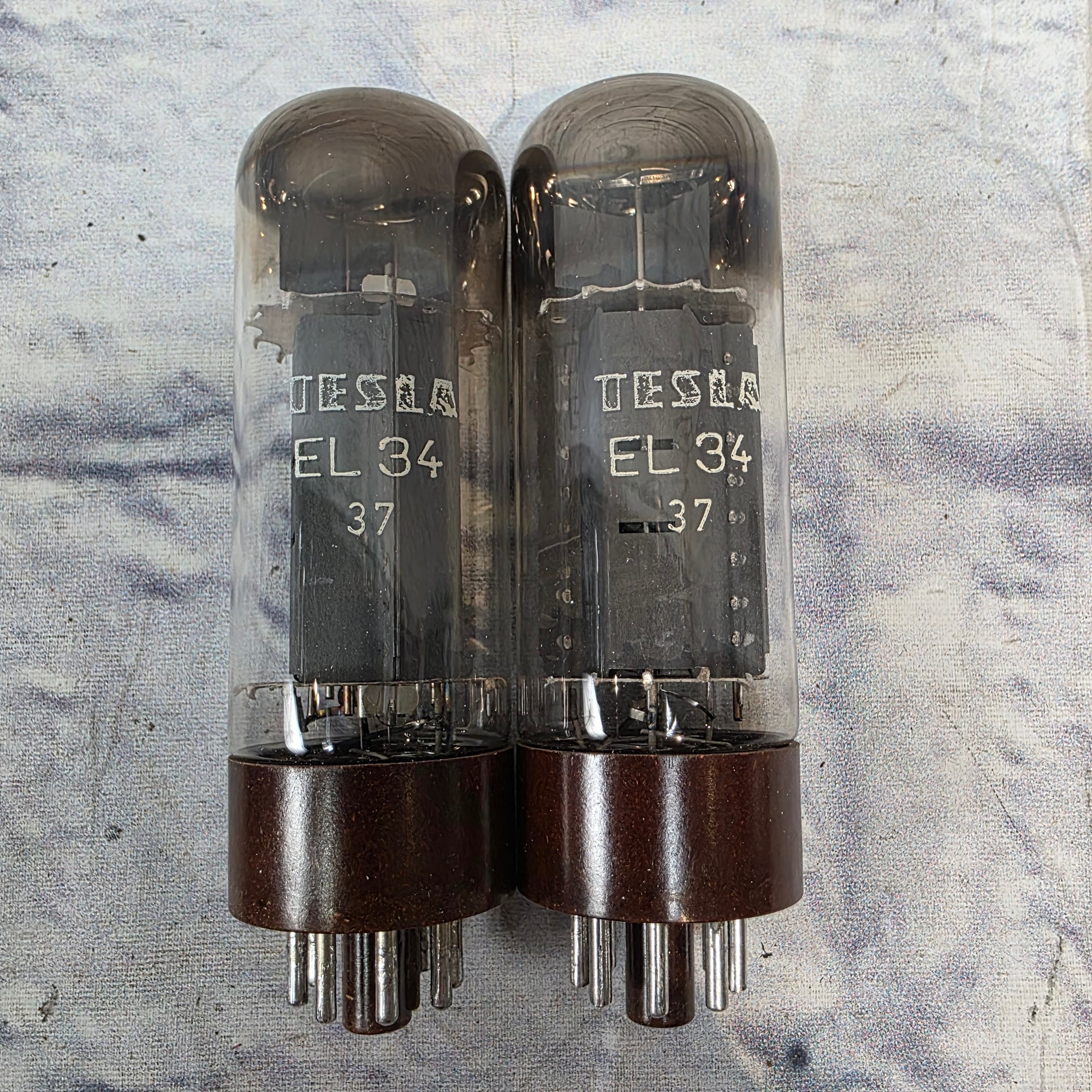 Tesla EL34 37 Tube Pair Amplifier Tubes