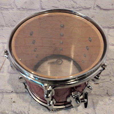 Ludwig Rocker 10" x 9" Black and White Badge Maple Rack Tom - Red