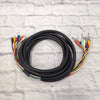 Hosa 15" 15 foot RCA to 1/4" TS 8 Channel Recording Snake