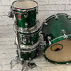 Premier Genista 4pc Drum Kit Transparent Green Drum