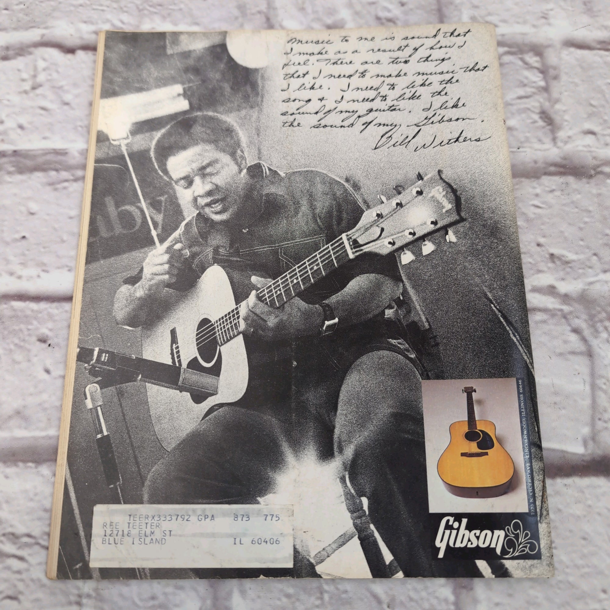 Guitar Player September 1974 Greg Lake Vintage Guitar Magazine