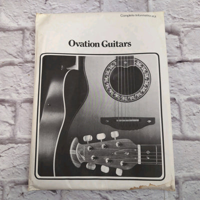 Vintage 1970s Unopened Ovation Complete Information Kit for Dealers Guitar Book