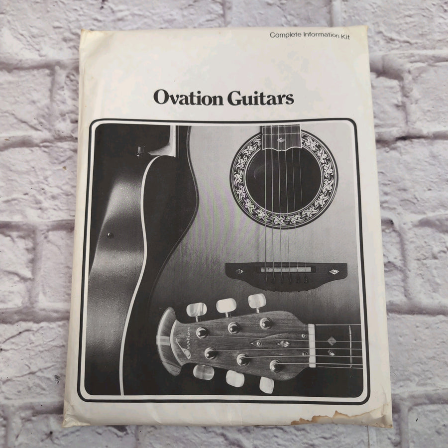 Vintage 1970s Unopened Ovation Complete Information Kit for Dealers Guitar Book