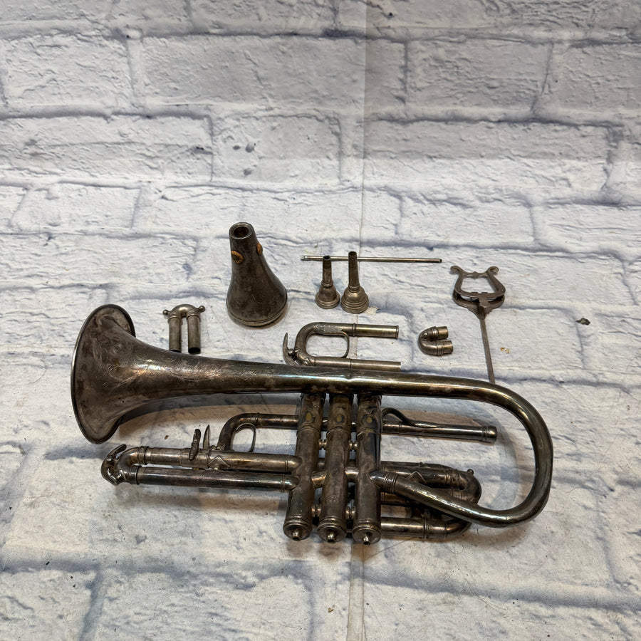 Antique C.G. Conn Perfected Wonder Cornet