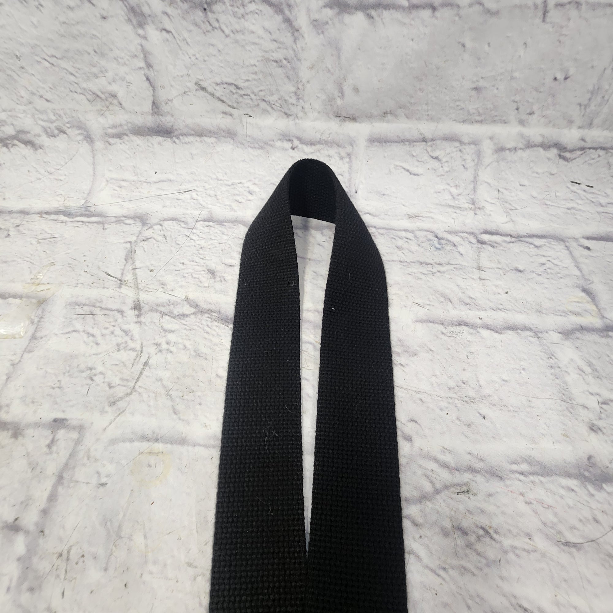 Levy's Black Canvas Guitar Strap with Suede Ends