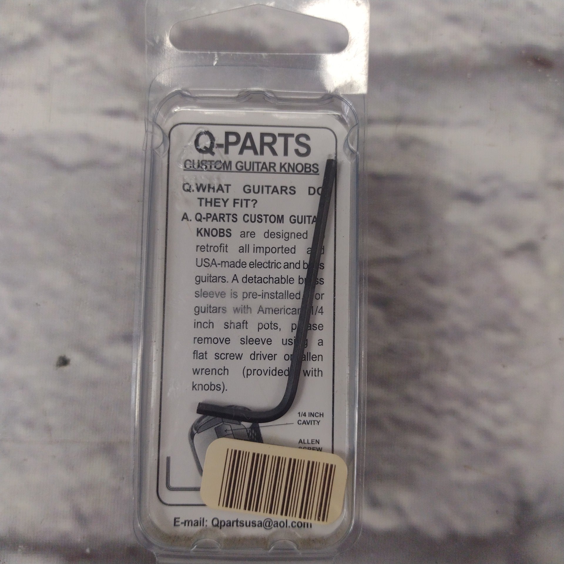 Q-Parts Custom Guitar Knob - Wood Top