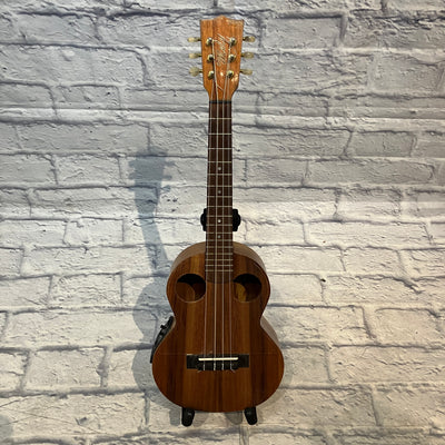 Mele 6 String Tenor Ukulele Double Sound Hole w/ Pickup w/ case