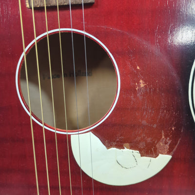 Egmond Red Short Scale Acoustic Guitar
