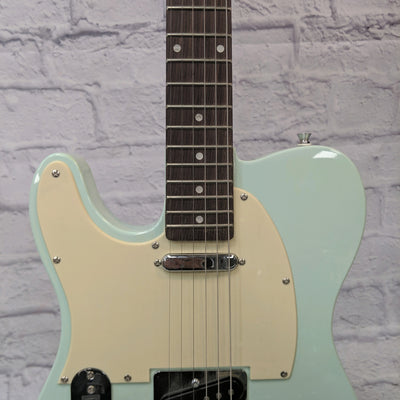 Sawtooth ET Series Tele Style Left Handed Lefty Surf Green Electric Guitar