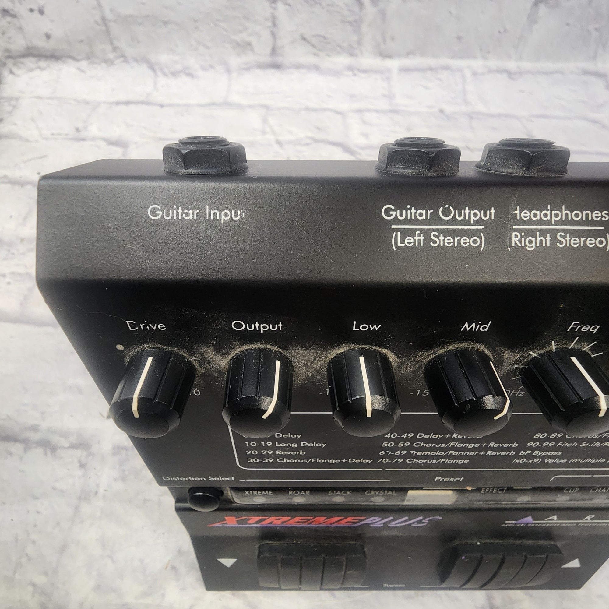 ART Xtreme Plus Modulation Delay Reverb Multi Effects Processor Pedal w/ Power Supply