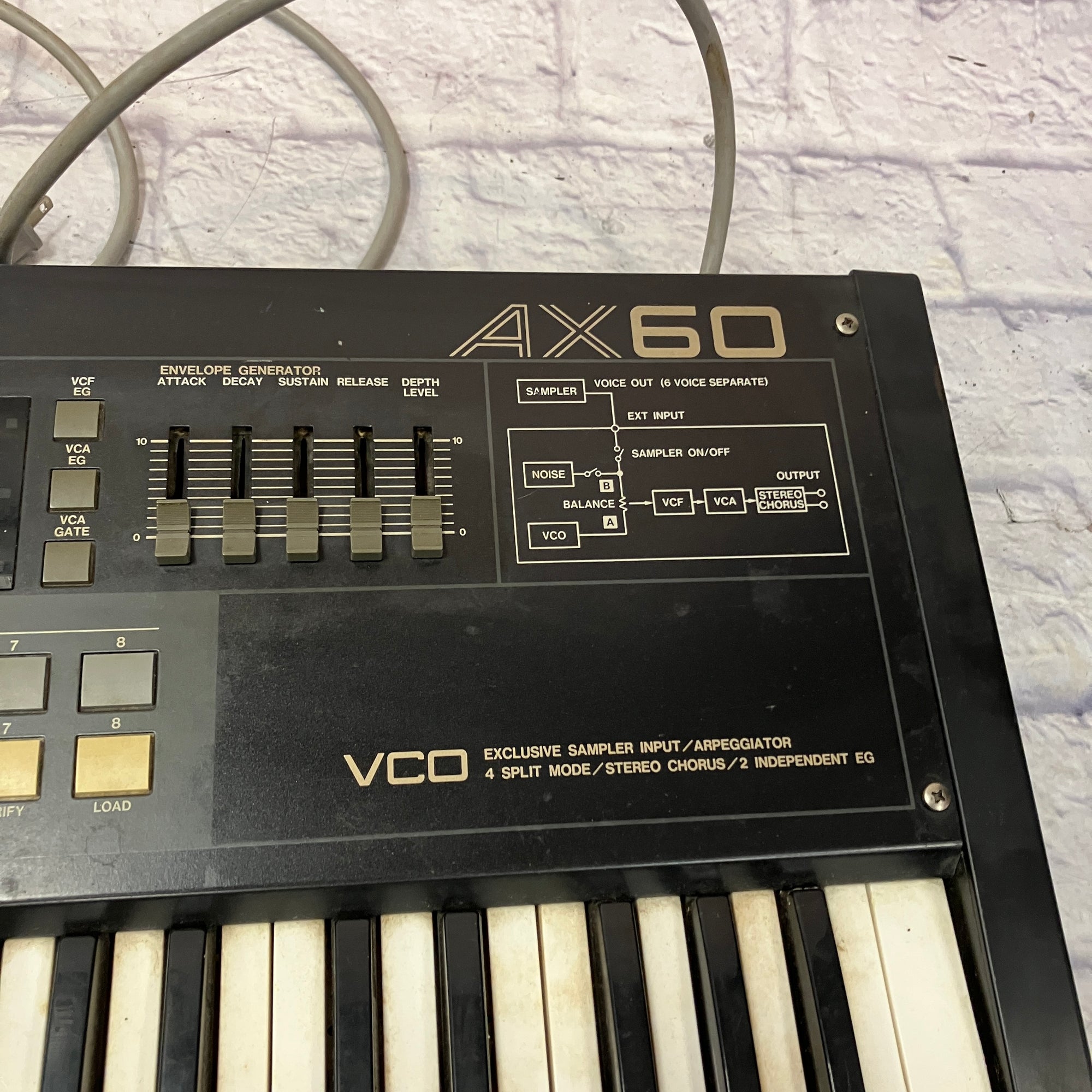 Akai AX60 1980s 61-Key Analog Synthesizer