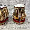 Unknown Tabla Set with Covers and Stands