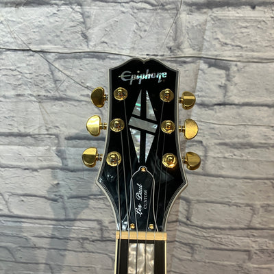 Epiphone Les Paul Custom - Black w/ Gold Hardware Electric Guitar