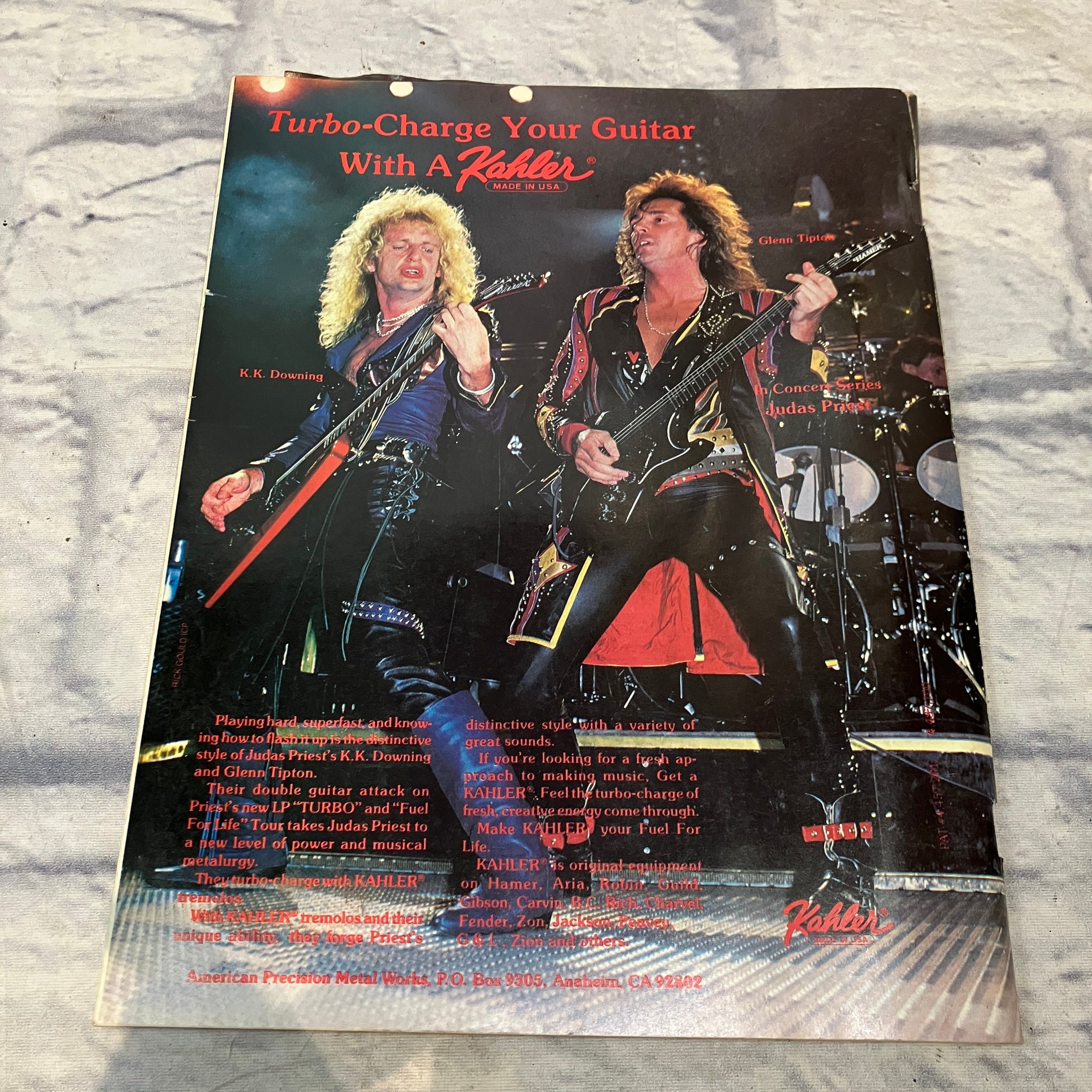Guitar For the Practicing Musician February 1987 " Jake E. Lee and Warren DeMartini" - Vintage Magazine