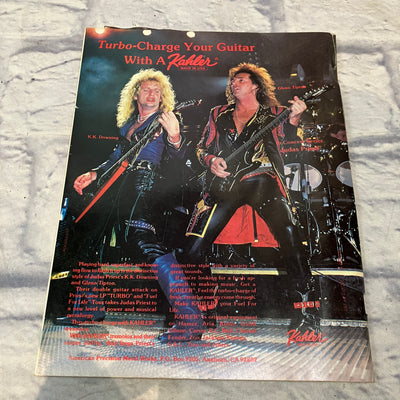 Guitar For the Practicing Musician February 1987 " Jake E. Lee and Warren DeMartini" - Vintage Magazine