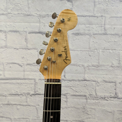 Unknown Partscaster Strat with Lace Sensor Emerald, Silver Purple Pickups