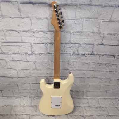 Crate Electra Strat Style White Electric Guitar