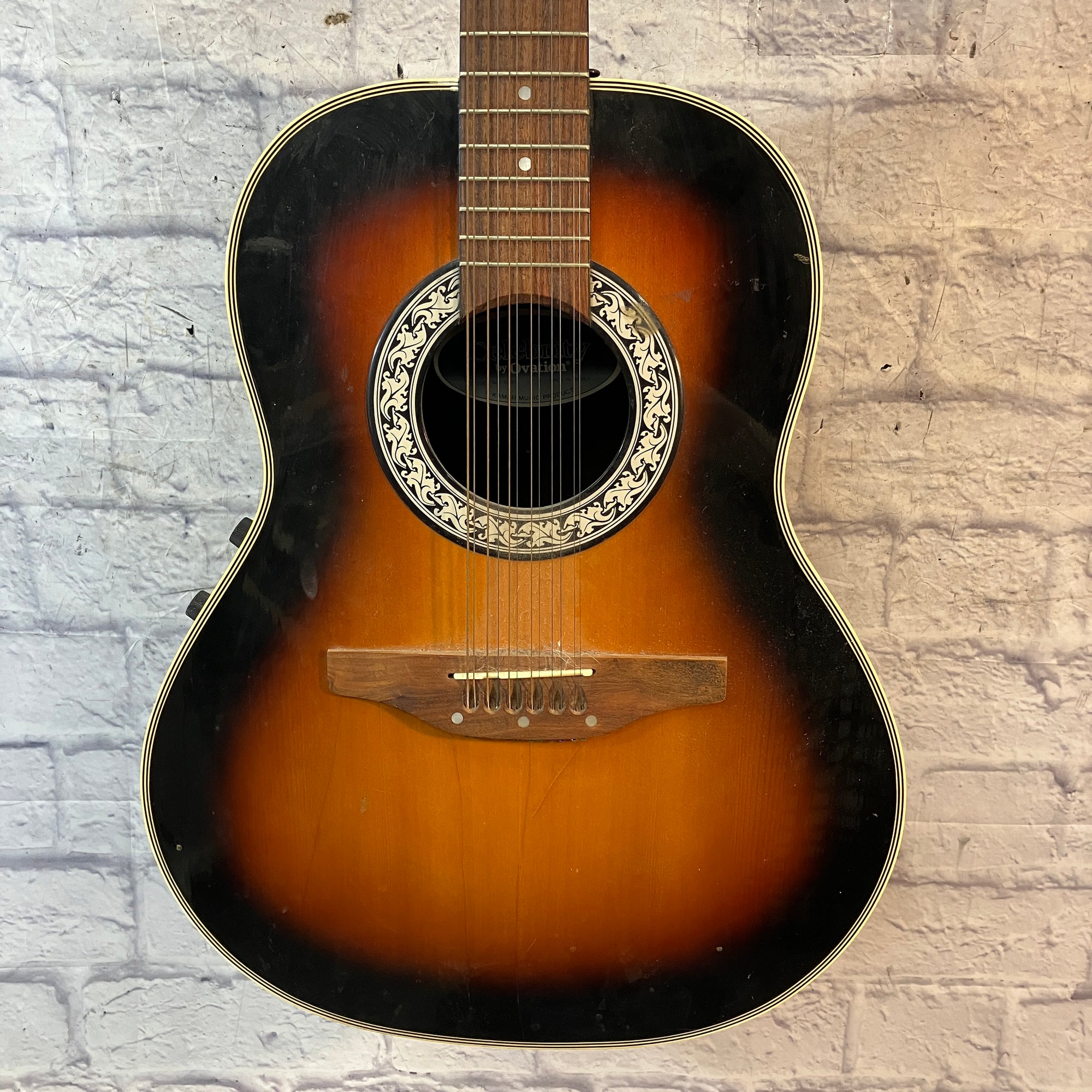 Ovation Celebrity CC65 12 String Acoustic Bridge Lift