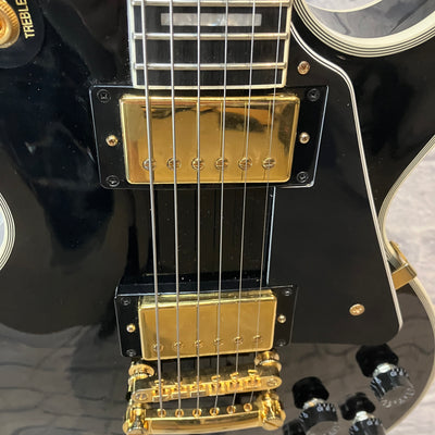 Epiphone Les Paul Custom - Black w/ Gold Hardware Electric Guitar