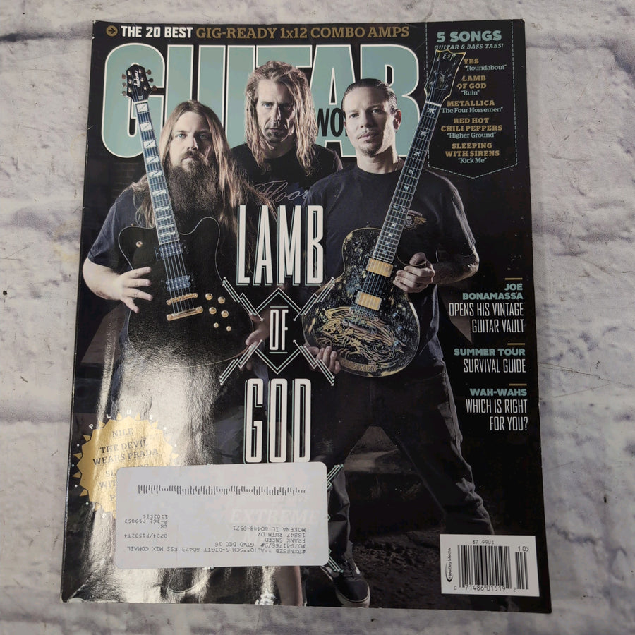 Guitar World October 2015 | Lamb of God | Summer Tour Survival Guide | Joe Bonamassa Magazine