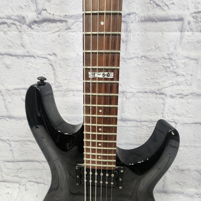 LTD H-50 Black Solid Body Electric Guitar