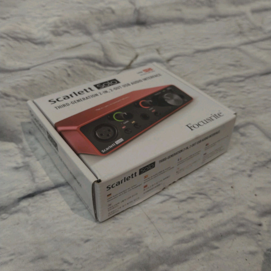 Focusrite Scarlet Solo Gen 3 USB Interface