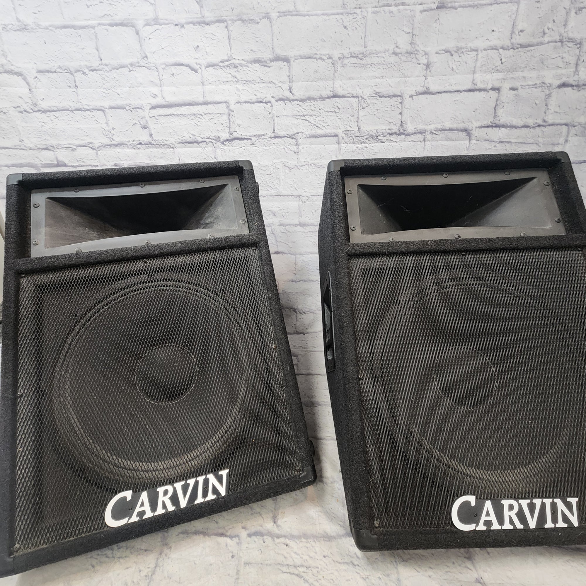 Carvin 742 400 Watt Passive PA Speakers (Pair with Dust Covers)