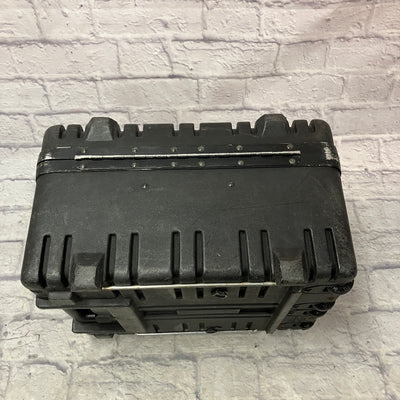 Unknown Plastic DJ Case with Wheels and Telescoping Handle