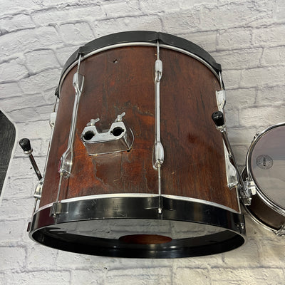 Unknown 3pc Stripped Drum Set