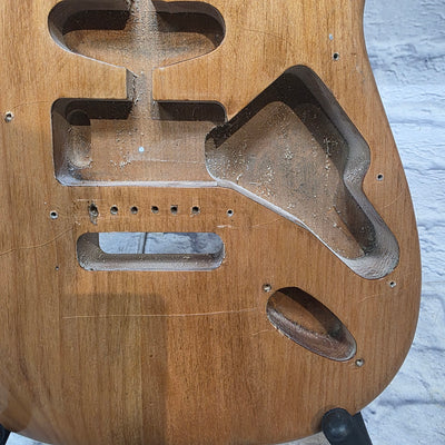 Unknown Strat Style Electric Solid Ash Guitar Body - Natural Finish