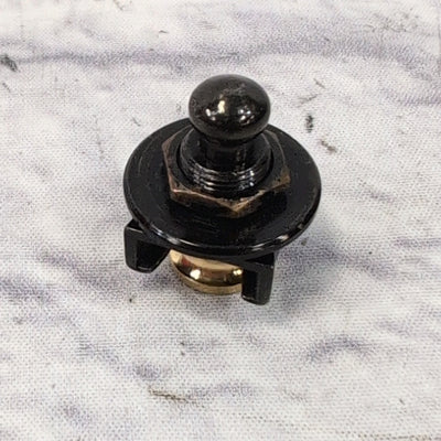 Schaller Black Security Strap Locks / No Buttons (Pair)