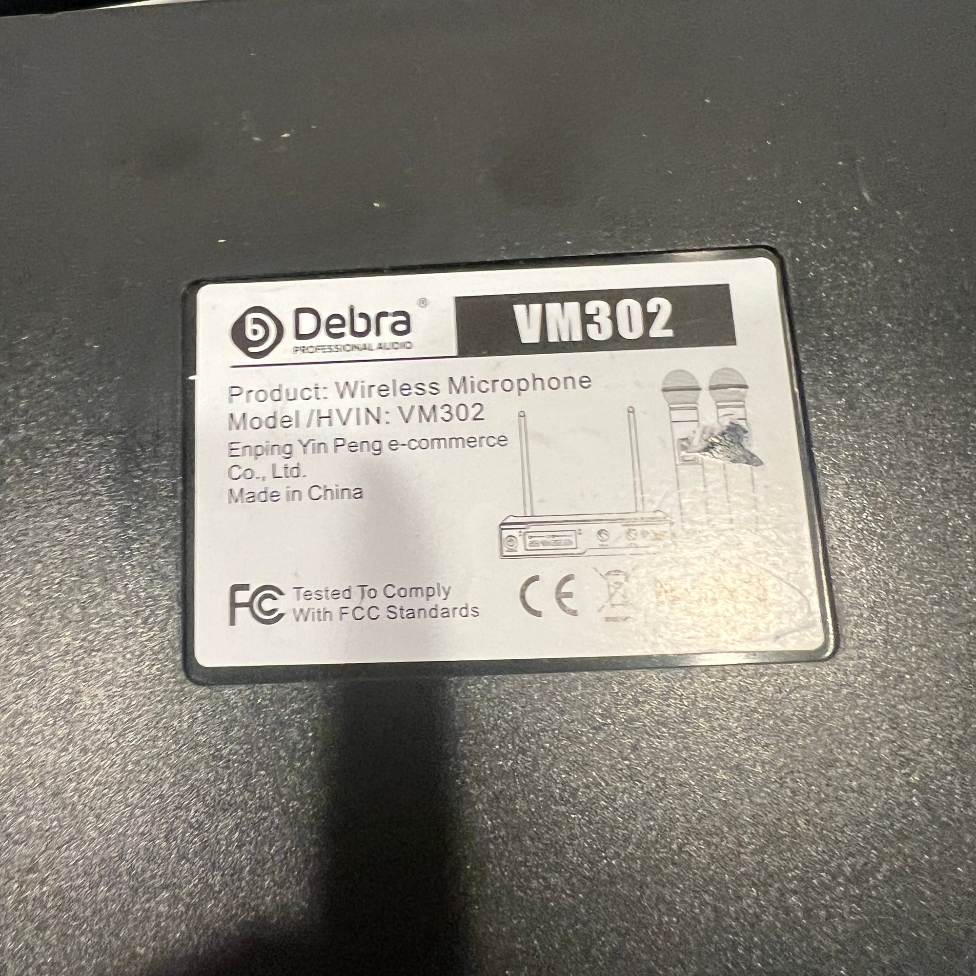 D Debra VM302 Dual Handheld VHF Wireless Microphone Set