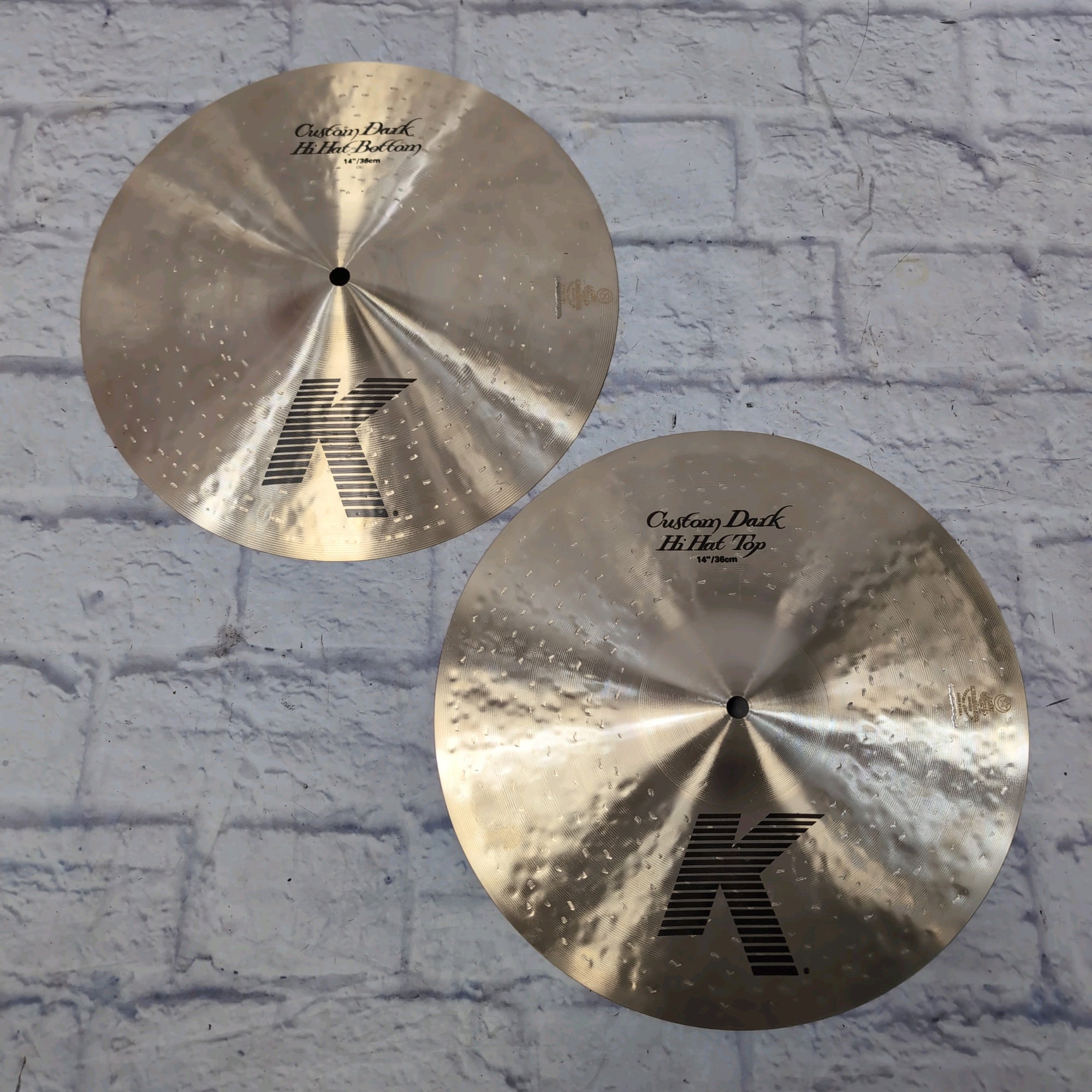 Zildjian 14" K Custom Dark Hi Hat Cymbal (Pair)
