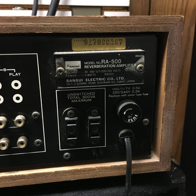 Sansui RA500 Stereo Reverb Unit