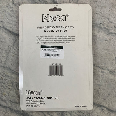 Hosa Technology OPT-106 Fiber Optic Cable